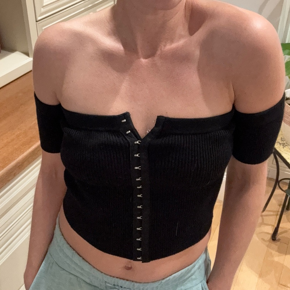 Intermix crop top